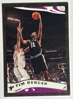 2003-04 Topps Black 439/500 Tim Duncan #21 HOF