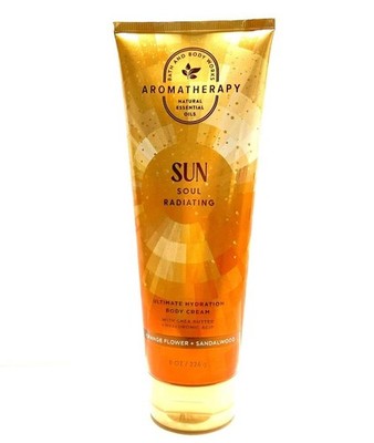 Bath & Body Works SUN SOUL RADIATING Ultra Hyd Body Cream Orange Flwr Sandlwood