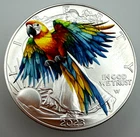 Macaw Parrot - Limited Edition American Silver Eagle 1oz .999 Silver Dollar Coin