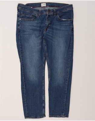 Mustang Mens Oregon Tapered Jeans W38 L30 Blue Cotton DU20
