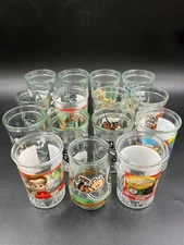 Welch's Jelly Jar Glass Vintage Mixed Lot of 15 1990's