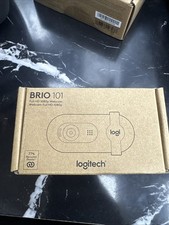 Logitech Brio 101 Full HD 1080p Webcam Made for Meetings and Works for Streaming