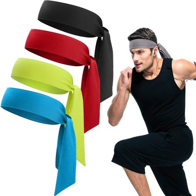 Head Ties Headband for Men Women Adjustable Yoga Sports Sweatband Ninja Headband