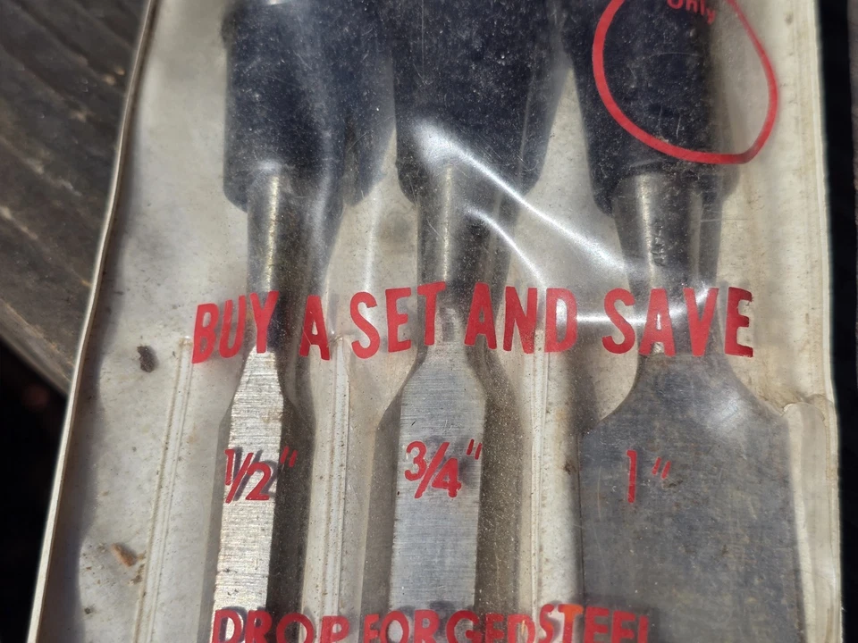 Fuller 3 Piece Wood Chisel Set No. 173 - 1/2", 3/4" & 1" - Image 4 of 4