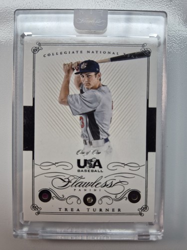 Trea TURNER 2016 Flawless TEAM USA #1/1 Triple RUBY,SAPPHIRE, Diamond One of ONE