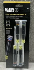 Klein Tools 85615 Precision Screwdriver Set, Slotted & Phillips, 4 Pc New