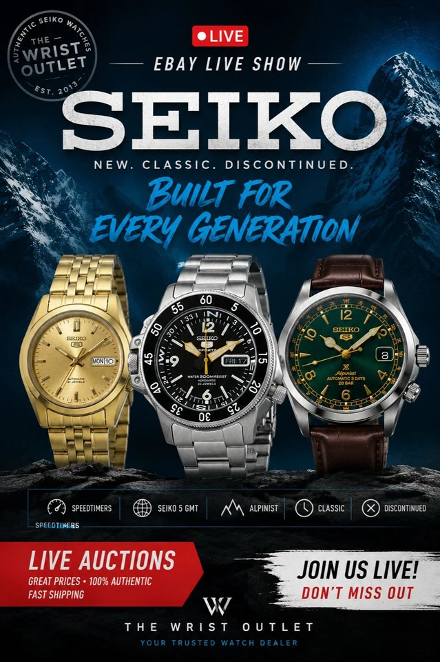 🔥Seiko Vault Drop|Automatic•Speedtimer•5 GMT•Alpinist+Discontinued Models