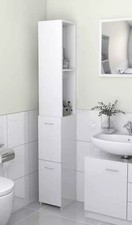 Badschrank Hochschrank weiß Holzwerkstoff Schrank Holz 25x26,5x170