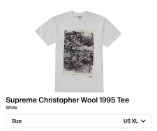Supreme Christopher Wool 1995 Tee 