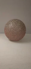 Pink And Silver Sphere/Orb Home Decor Accent, Brand New