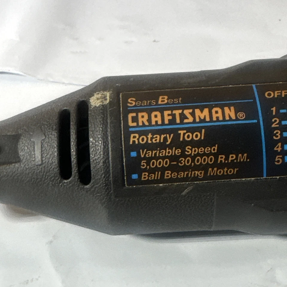 Sears Best Craftsman Rotary Tool Variable Speed Model 572.610230 Made In USA - Image 4 of 4
