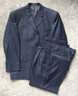 VTG 90s MENs 38R PRINCIPE ITALY NAVY BLUE FINE WOOL 2 PC SUIT 3-BUTTON 35W