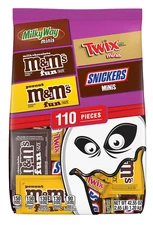 M&M's, Snickers & More Chocolate Halloween Candy Variety Bag, 110 ct. Free Ship