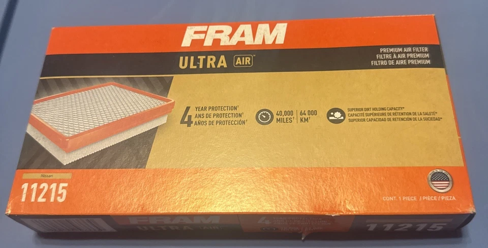 Filtro de ar FRAM 11215 Ultra Premium 40.000 milhas compatível com veículos Nissan - Imagem 2 de 4