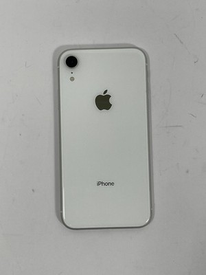 OEM Apple iPhone XR A1984 Rear Housing Glass w/ Small Parts + Battery - White