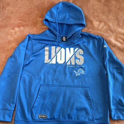 New Era NFL Team Apparel Large Detroit Lions Combine Training Hooded Sweatshirt