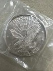Vintage 1984 Sunshine Mining .999 1oz Silver Round Eagle Sun Design