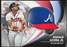 2022 Topps Series 2 - Batting Helmet Commemorative Relics Ronald Acuña Jr. #B...