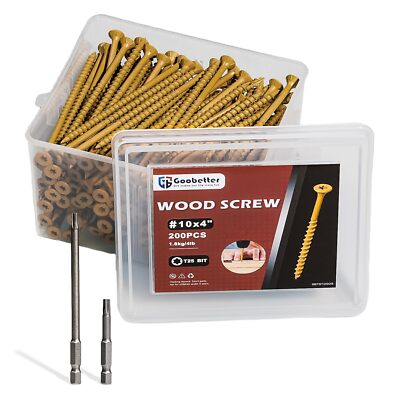 #ad Wood Screws Deck Screws 4 Inch Pcs Torx Screws Construction Fence #10 x 4quot; 200 $39.99