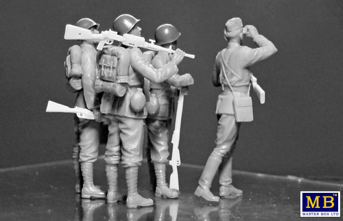 Italian military men WWII era War Stronger People Scale 1/35 Master Box 35144 - Picture 12 of 12