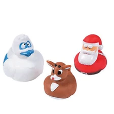 2"  Christmas Ducks - One set of 3 (#3 ducks)- Bumble, Rudolph, Santa.