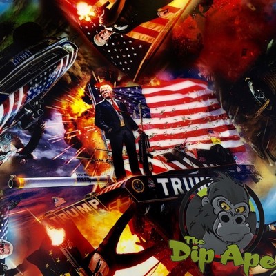 TRUMP PRESIDENT HYDROGRAPHIC WATER TRANSFER HYDRO FILM DIP APE