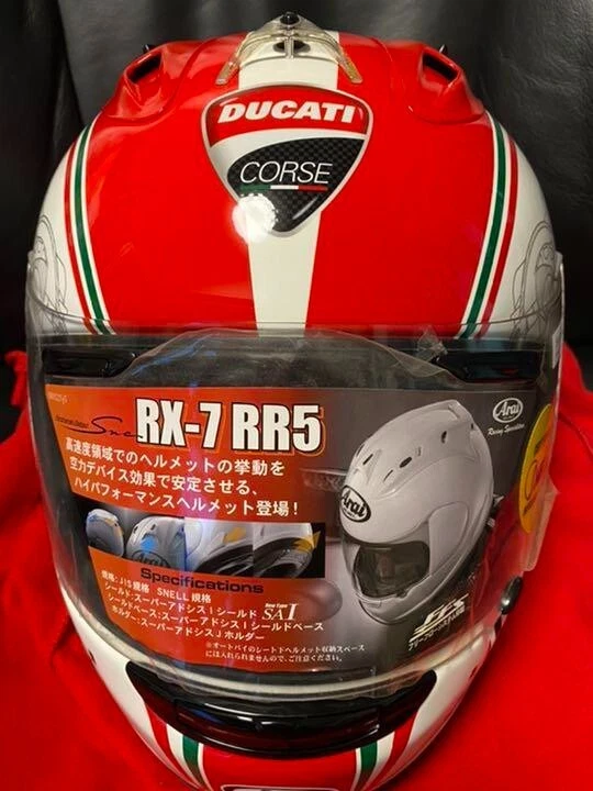 Arai fullface helmet Ducati corse RX-7 RR5 size L