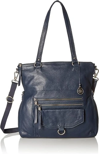 The Sak Venata Foldover Tote Convertible Cross-Body Bag, Ink