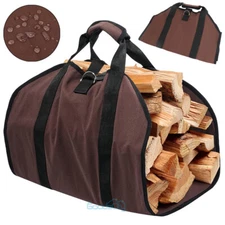 Firewood Log Carrier Bag Waterproof Heavy Duty Canvas Perfect for Carrying Wood