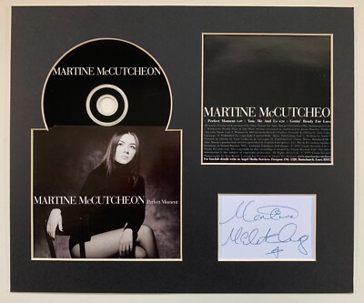 MARTINE McCUTCHEON - Signed Autographed - PERFECT MOMENT - Album Display
