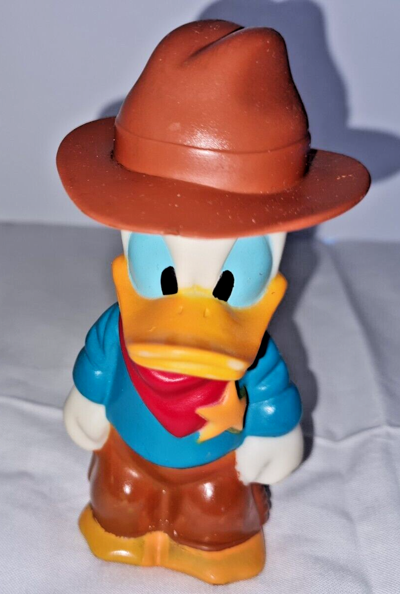 ドナルドダック カウボーイ フィギュア Vintage Donald Duck Toy Western Cowboy Rare Plastic 5
