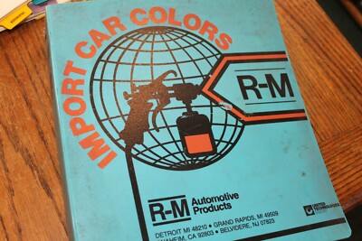1977-1984 Renault Exterior Color Paint Chips Chart, 4 pages, R-M Product