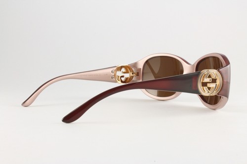 Rare Authentic Vintage Gucci GG 3140 UNBFM Violet 57mm Brown Sunglasses Italy - Picture 4 of 5