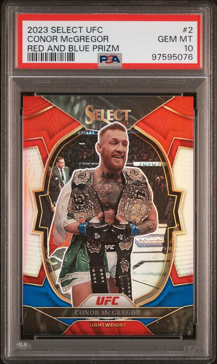 UFC　SELECT　カラーホイール　コナー・マクレガー　カード Conor McGregor 2023 Panini Select UFC Red and Blue Prizm