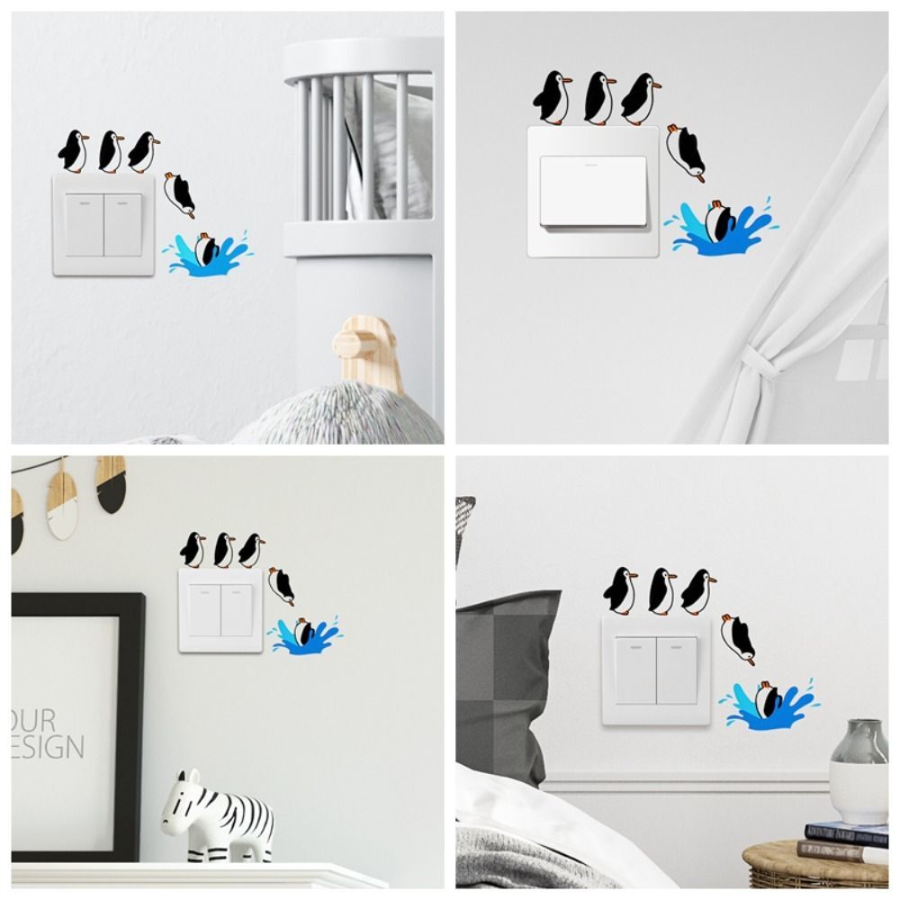 Vinyl Penguin Switch Stickers Cute Wall Stickers Baby Room eBay