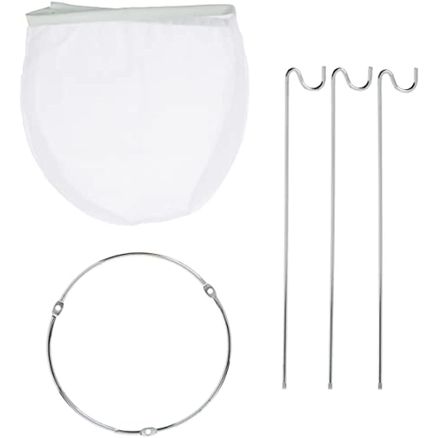 Farm to Table Jelly Strainer, 15" H, Silver