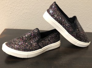 madden girl black slip on shoes