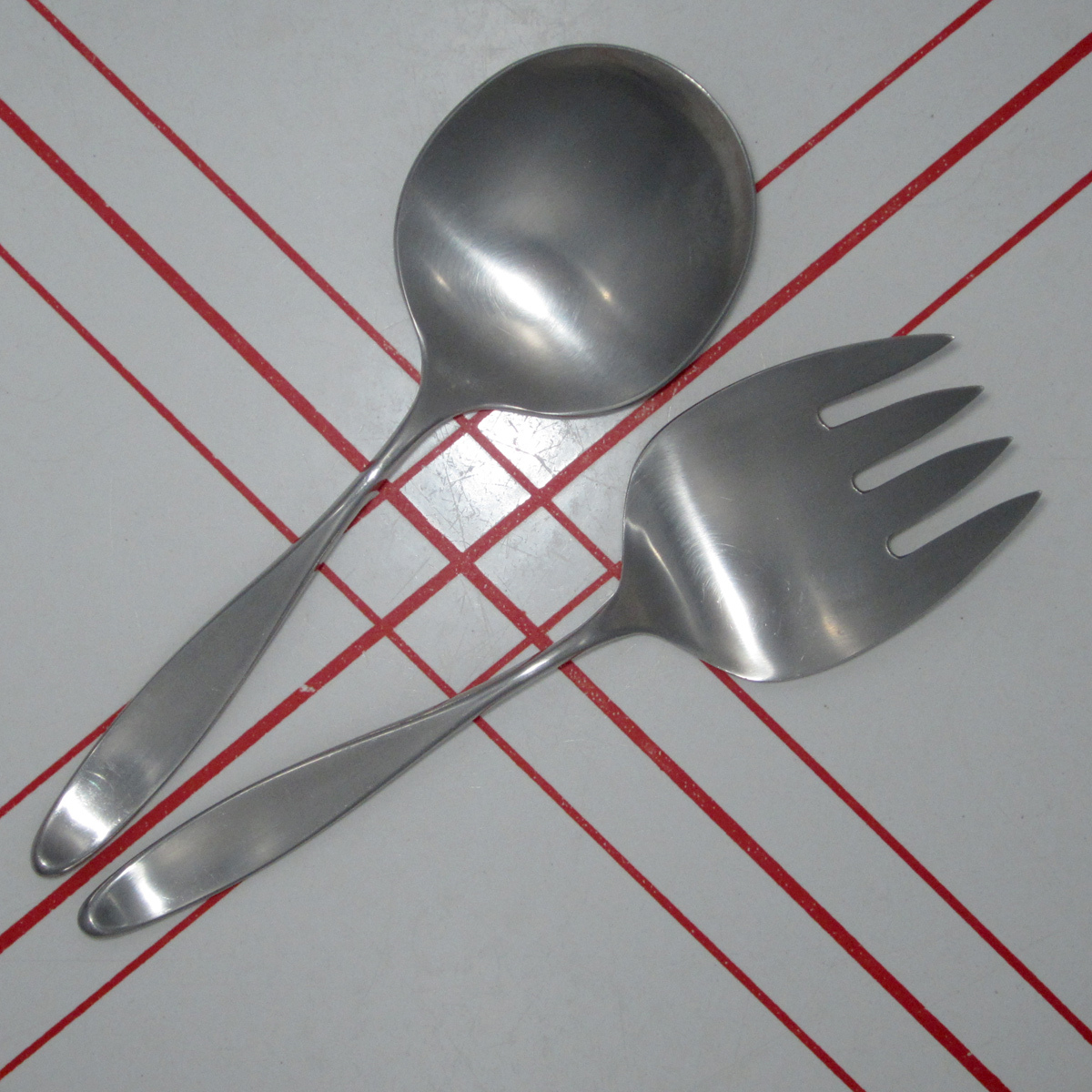 Lauffer Design 2 Dinner Fork - Mid-Century Modern Stainless Steel Flatware (Used)
