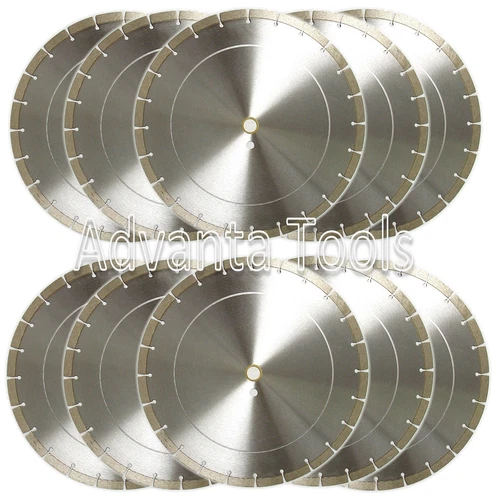 10PK 14” Diamond Saw Blade for General Purpose Brick Block Concrete Stone - 12MM