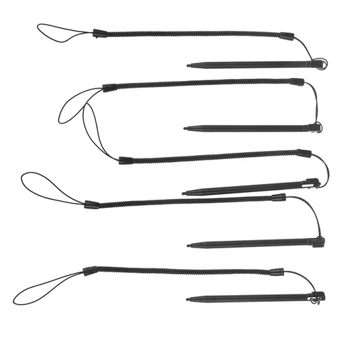 1pc touch screen metal touch phone pen tablet stylu with spring string  compu 3C