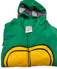 TMNT Donatello Boy  s Zip Up Hooded Fleece Lined Jacket Size XL 15/17 NWT READ   