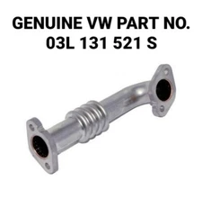 Genuine VW Transporter T5 EGR Metal Connection Pipe 03L 131 521 S - 03L131521S