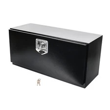 Black Steel 30"X12"X14" Underbody Truck Tool Box Trailer Pickup Storage Toolbox