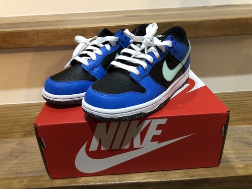 Nike Dunk Low se Negro/Azul/activo de fotos de luz rosa/menta Tamaño de  espuma 4Y | eBay
