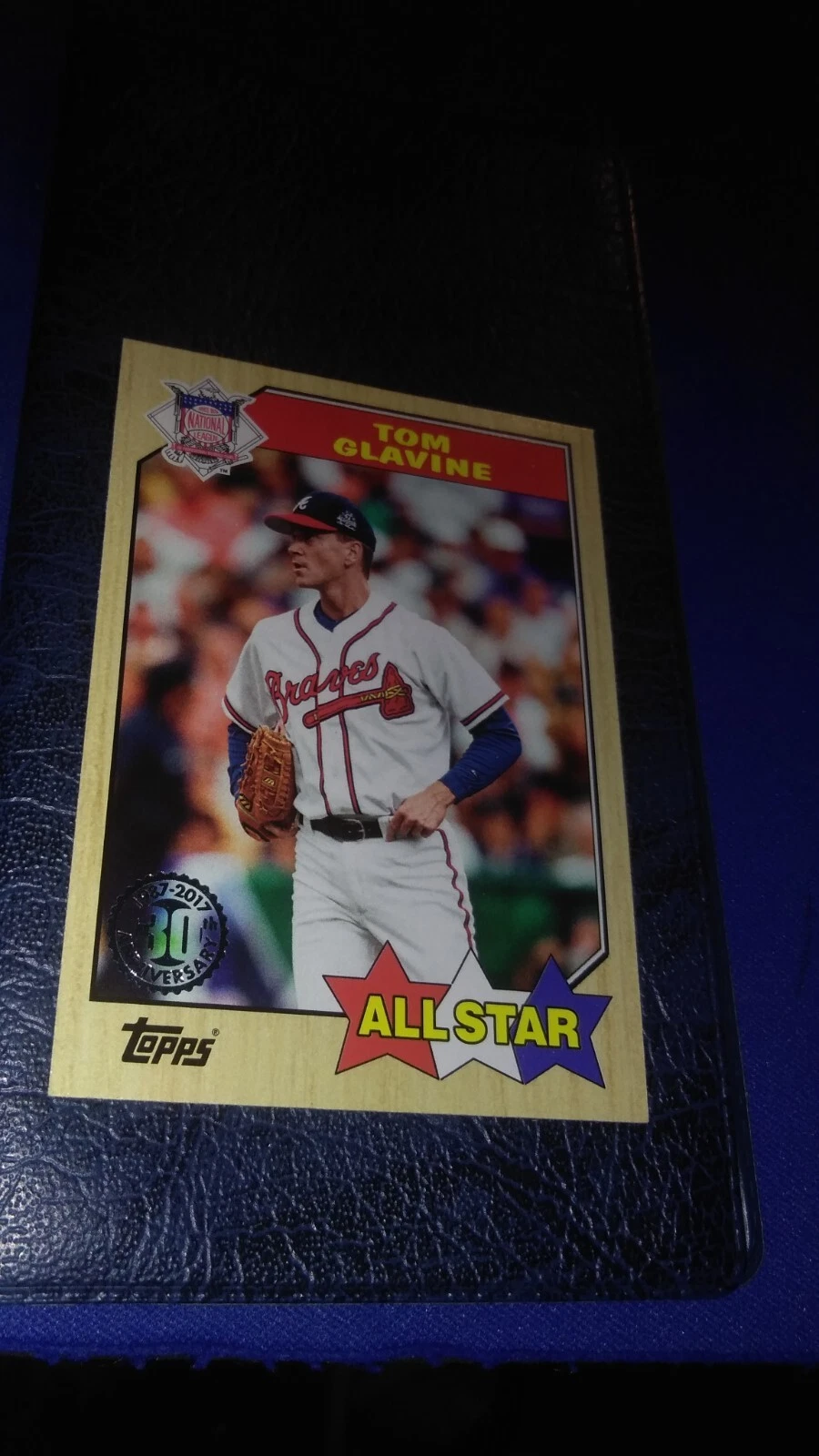 Tom Glavine trading card