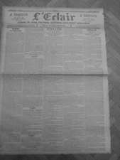 1898 25/1 DREYFUS ZOLA CASE L LIGHTNING BRAKE COMMERCIAL TRANSACTION 1 NEWSPAPER