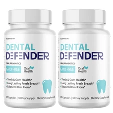 Dental Defender Dental Support for Healthy Teeth and Gums - 2 Bottles