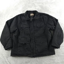 Guide Gear Jacket Mens 2XL Black Quilted Lined Field Canvas Utility Workwear