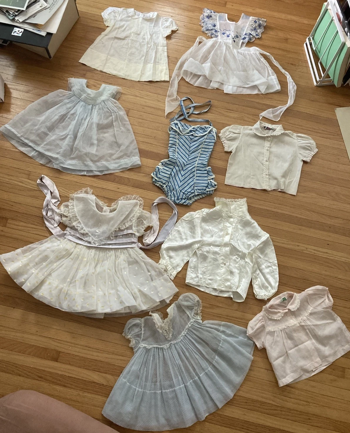Vtg Baby Toddler Clothes Lot Kids 1950 Reseller lace embroidered patty dee dress