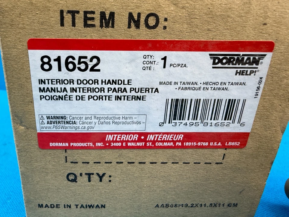 Genuine Dorman 81652 Gray Interior Door Handle For 1999-2004 Jeep Grand Cherokee - Image 2 of 4
